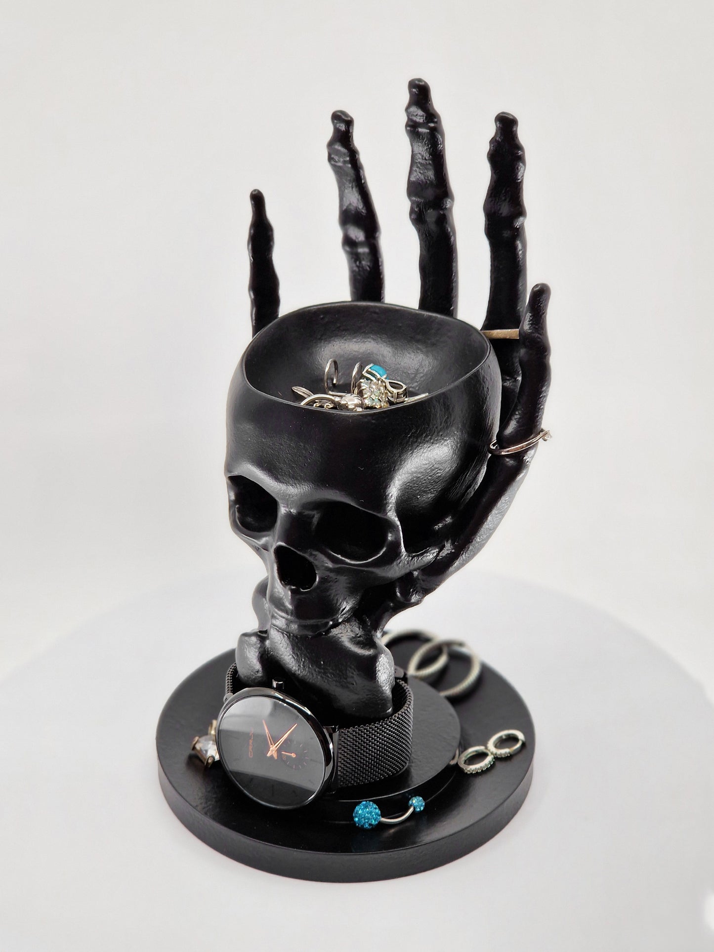 Skull & Hand Jewelry Holder