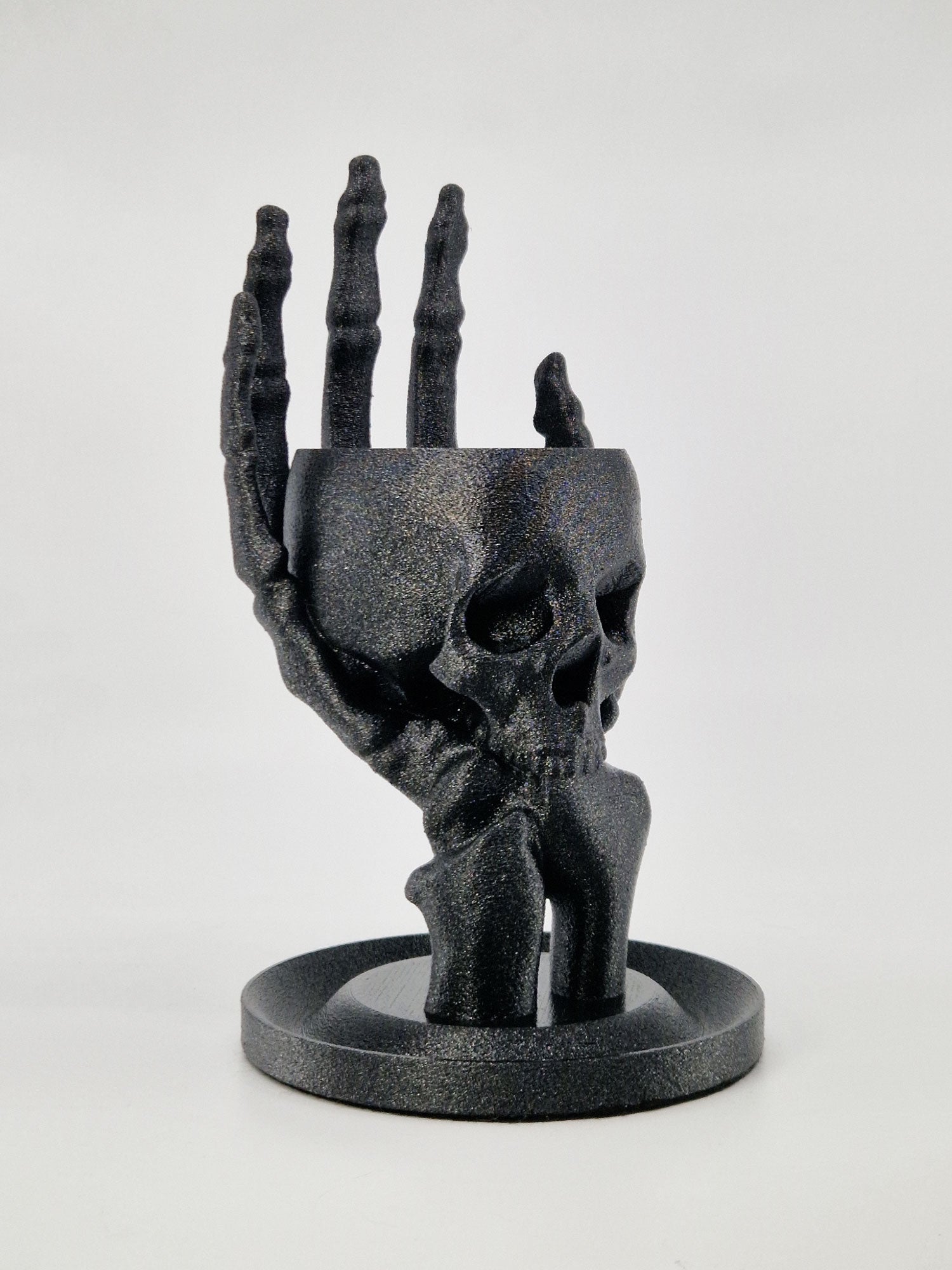 Skull & Hand Jewelry Holder | Night Sky