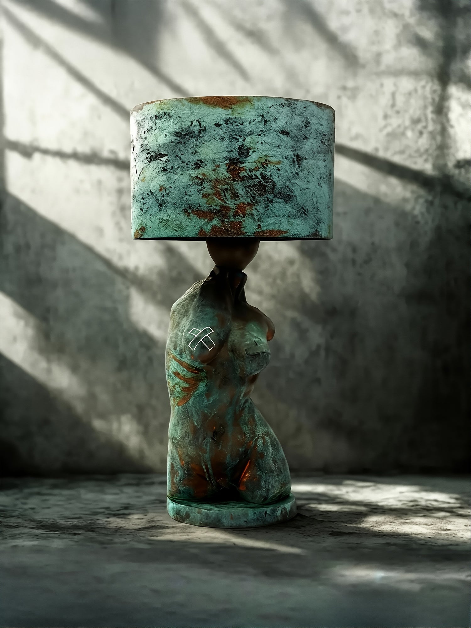 Verdigris Body Lamp