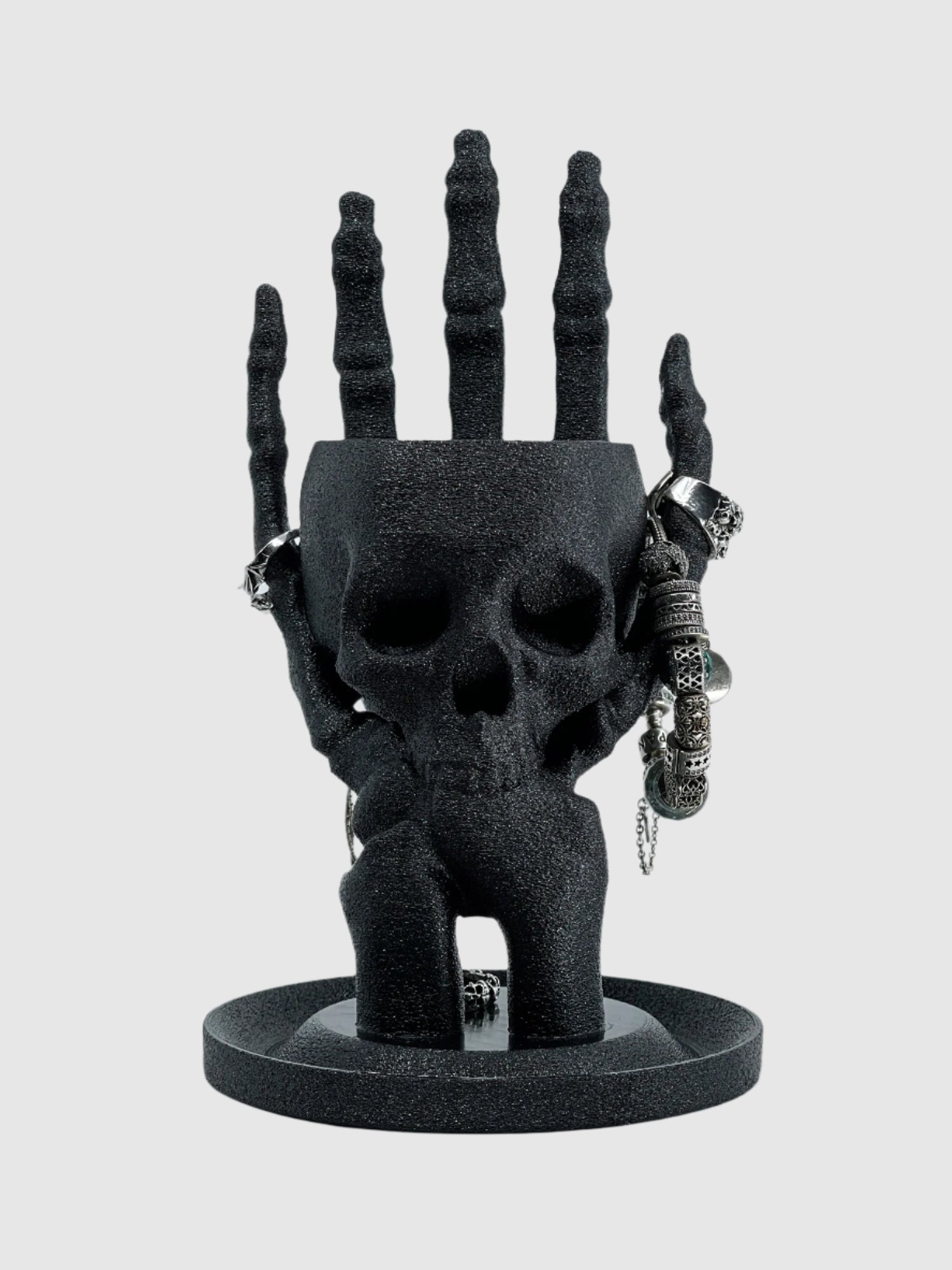 Skull & Hand Jewelry Holder | Night Sky