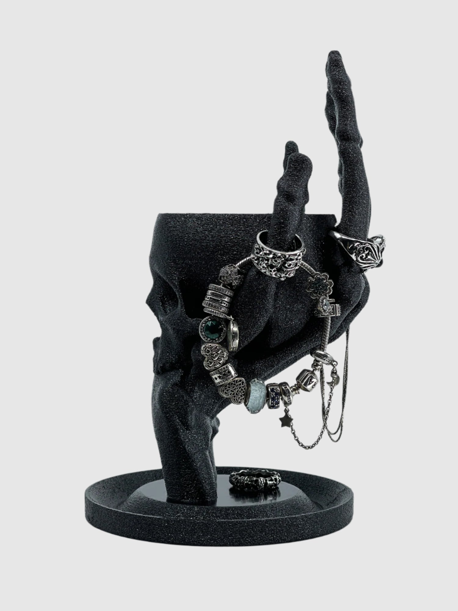 Skull & Hand Jewelry Holder | Night Sky