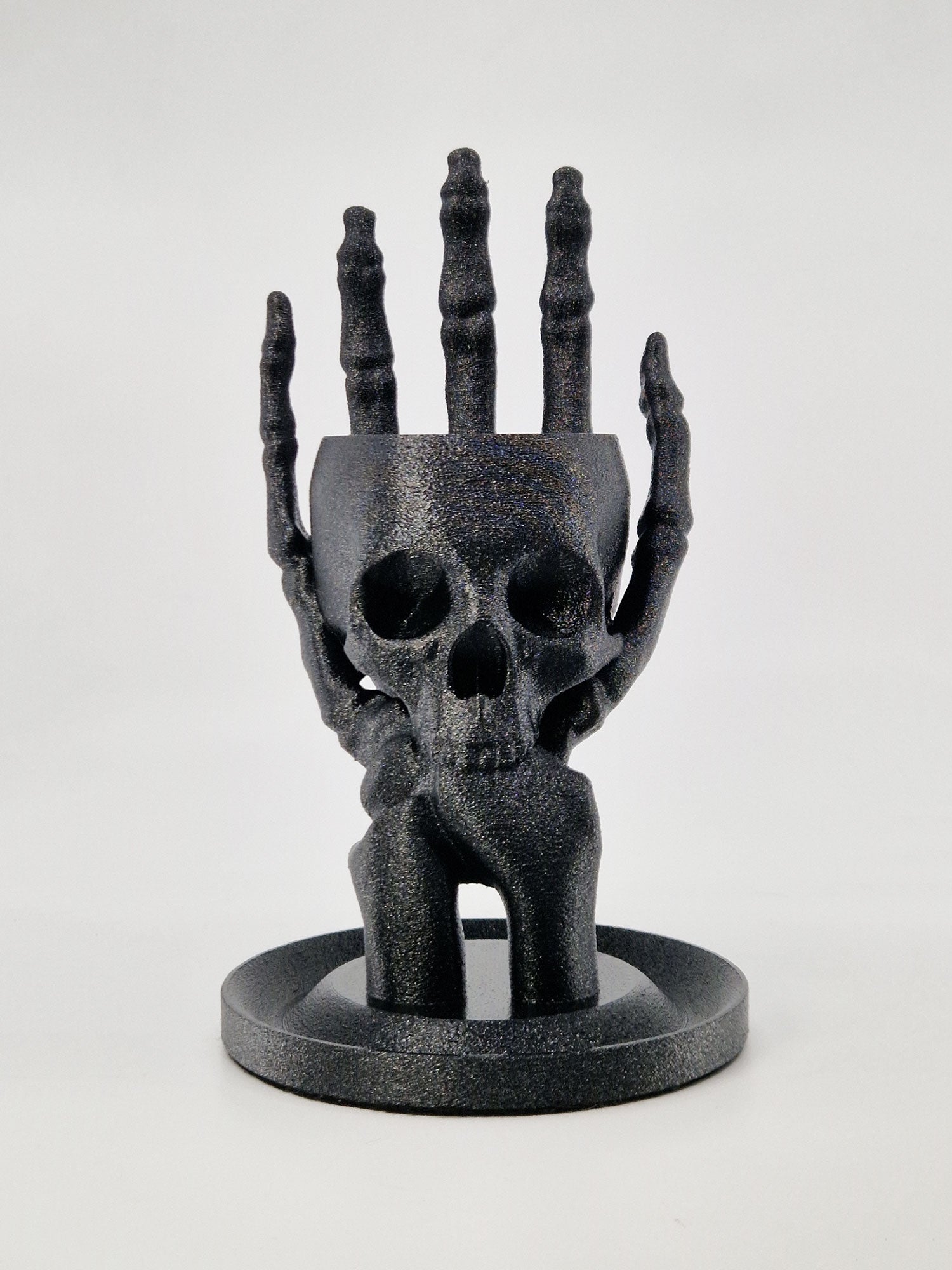 Skull & Hand Jewelry Holder | Night Sky