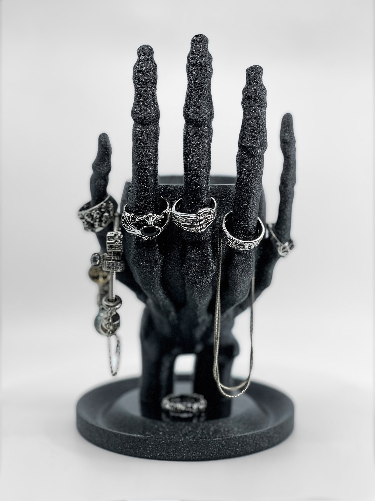 Skull & Hand Jewelry Holder | Night Sky