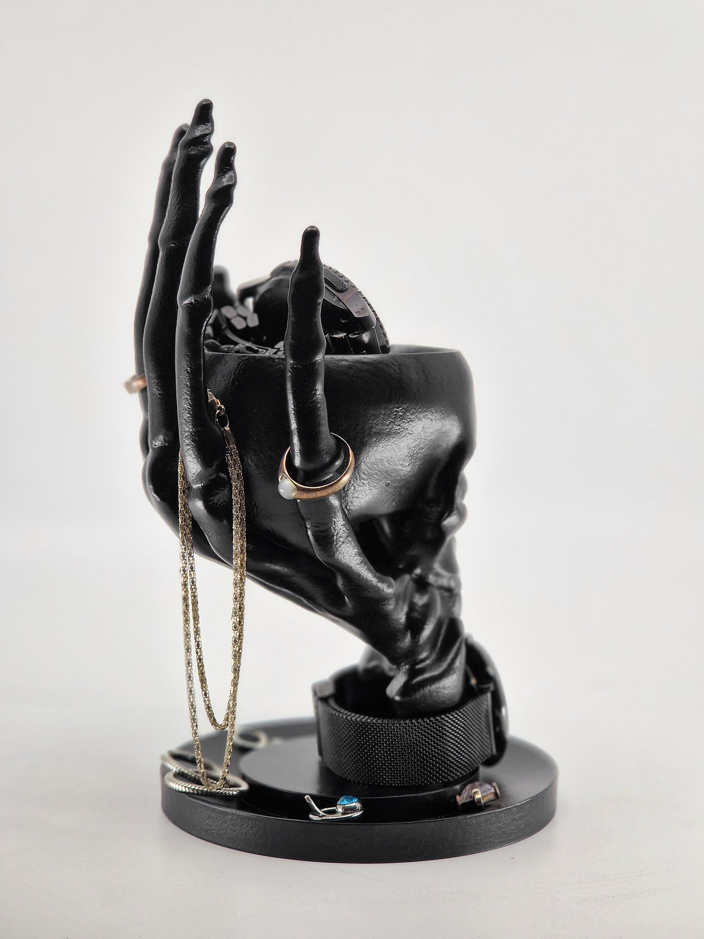 Skull & Hand Jewelry Holder