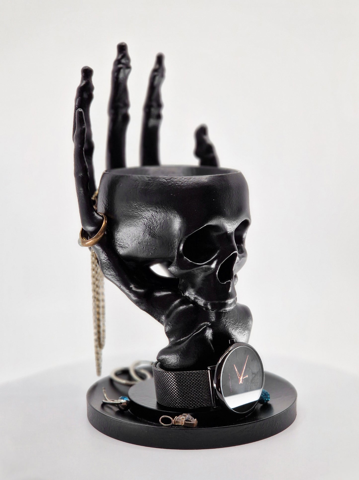 Skull & Hand Jewelry Holder