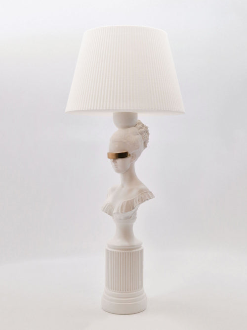 Blind Hera | White & Gold Lamp