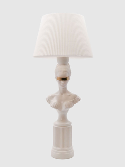 Blind Hera | White & Gold Lamp