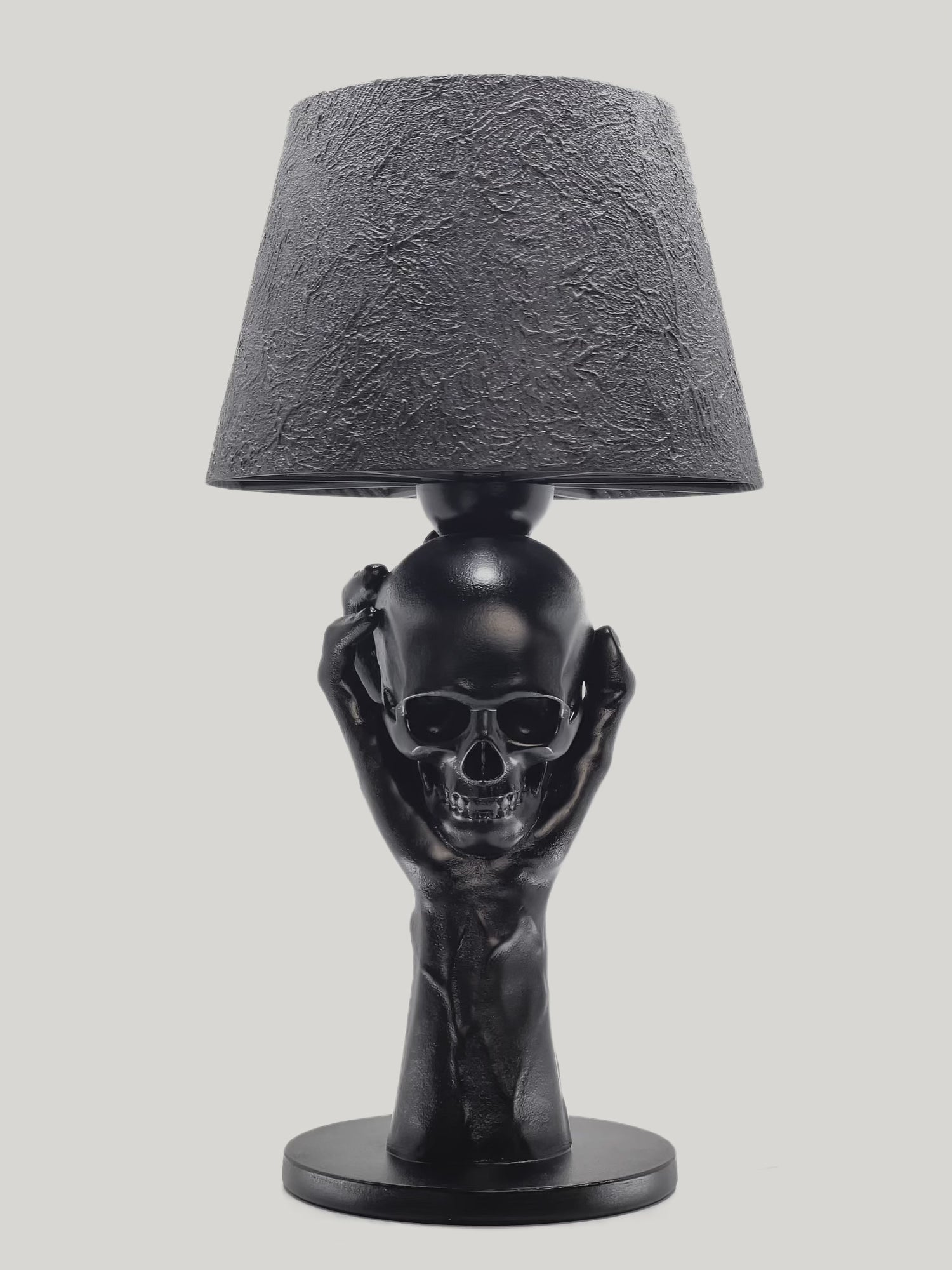 To Be or Not To Be – Sculpted Hand & Skull Lamp