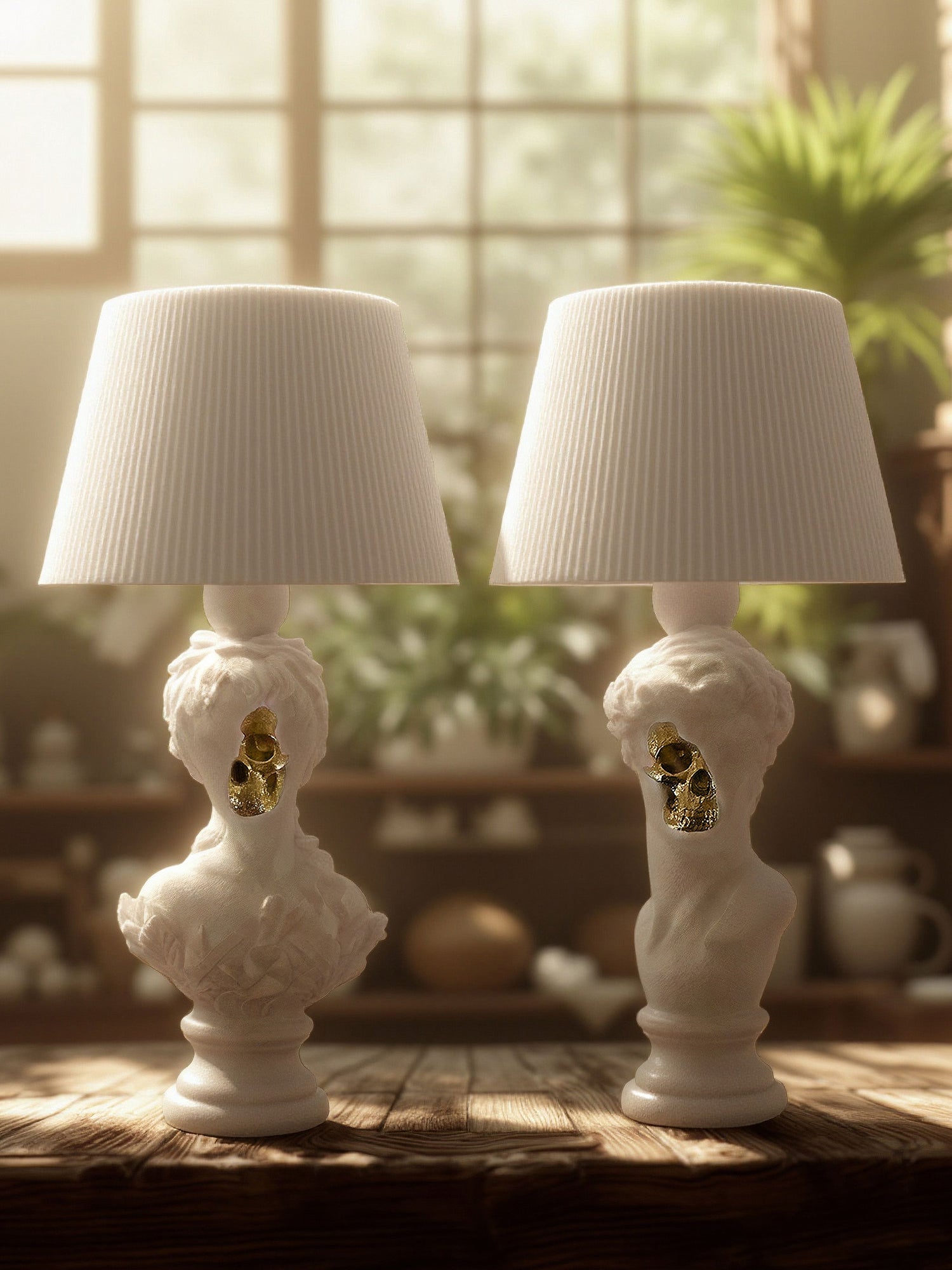 White Venus & David set