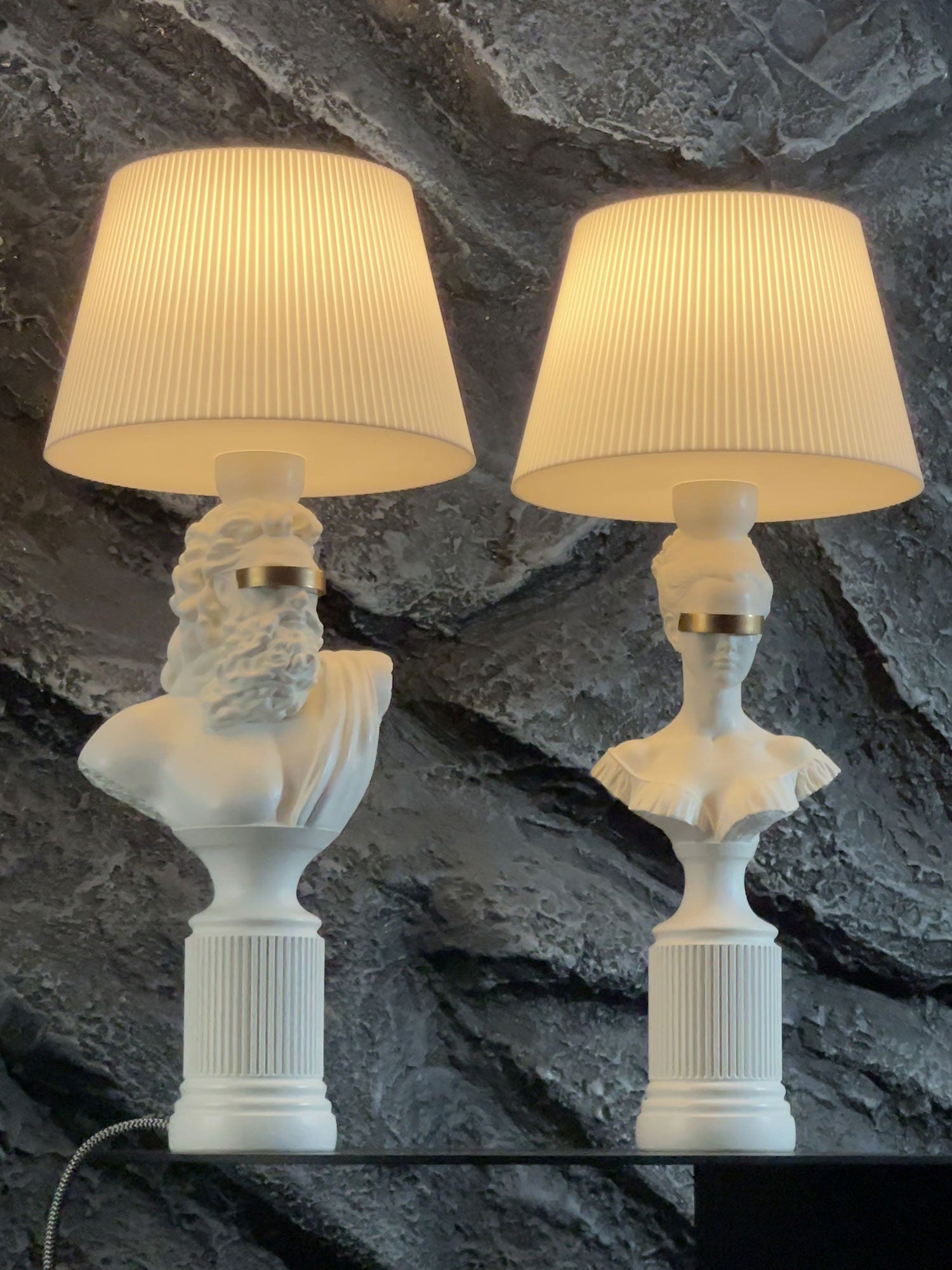 Blind Zeus & Hera set | White & Gold