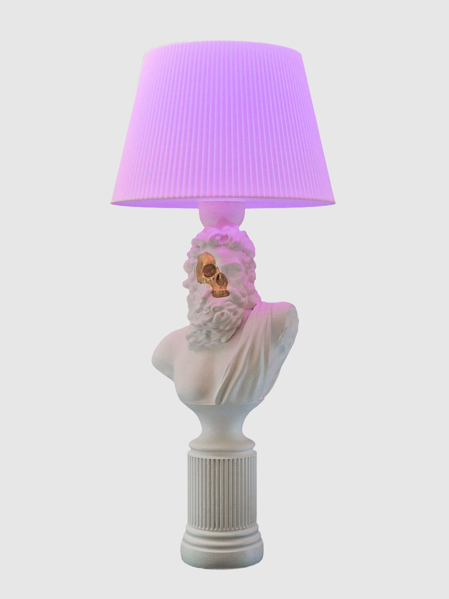 White Zeus Skull Lamp